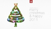 Photoshop制作挂满彩灯的漂亮圣诞树