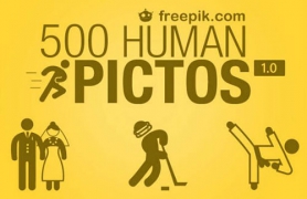 500种俏皮的人物形象PSD素材免费下载
