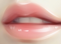 Photoshop绘制光泽动人的美女嘴唇效果