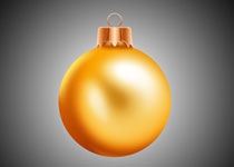 Photoshop绘制时尚的圣诞节彩球效果