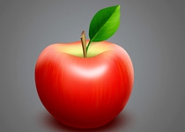 Photoshop制作细腻逼真的红富士苹果