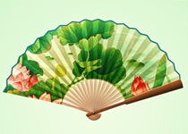 Photoshop绘制中国风逼真的折扇效果图