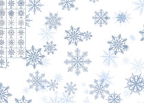 冬季雪花装饰图案PS笔刷