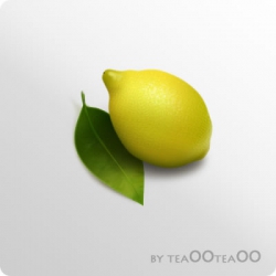 PS绘制设计写实用逼真柠檬