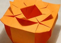 手工折纸花盆图解 复杂花盆的折法步骤教程
