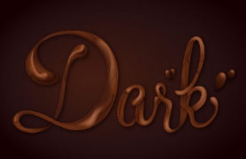 巧用Illustrator绘制设计创建巧克力文字效果