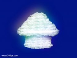 Photoshop合成可爱的云彩蘑菇