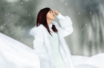Photoshop绘制唯美的冬季雪景人像