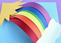 彩虹贺卡手工制作 适合儿童的彩虹卡片DIY