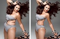 Photoshop如何把美女的胖身材变苗条