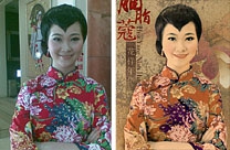 Photoshop如何制作中国风仿工笔画人像效果