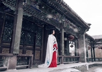 Photoshop调出中国风人像冬季唯美冷色效果