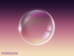 Photoshop如何制作剔透的粉色气泡