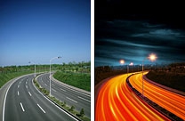 Photoshop如何把白天的公路图变成繁华的夜景效果