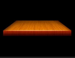 Photoshop制作质感的木纹台子教程