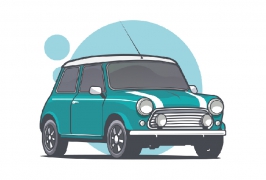 Illustrator绘制矢量风格的小汽车教程