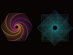 Illustrator快速的绘制有规律的螺旋线图形