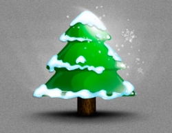 Photoshop绘制立体主题风格的圣诞树教程
