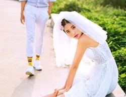 Photoshop调出外景婚纱人像唯美鲜亮效果