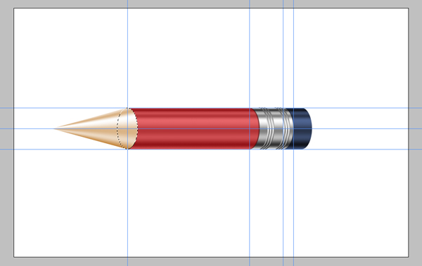 Photoshop教程：绘制一个超级闪亮的铅笔图标