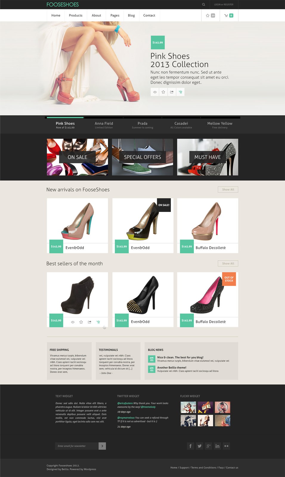 FOOSESHOES ECommerce PSD