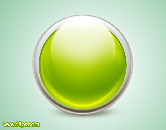Photoshop制作一个漂亮的绿色水晶球