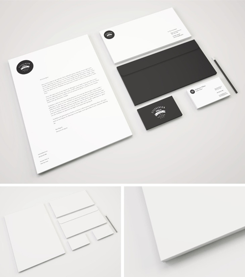 Freebie - Branding Stationery PSD Mockup