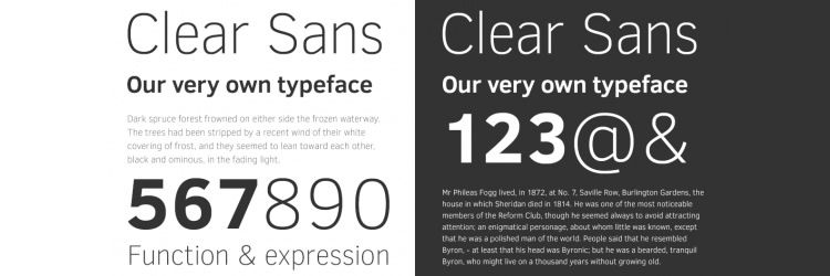 Clear Sans Free Font freebies designer