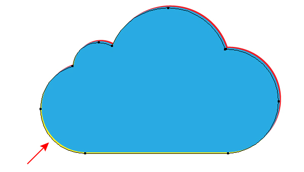 AI绘制玻璃质感云图标  AI实例教程 glass cloud 07