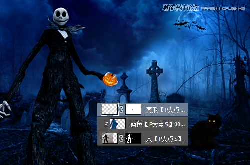 Photoshop设计恐怖风格的万圣节海报教程,PS教程,素材中国