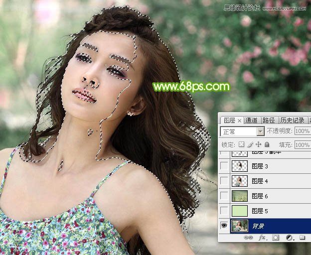 Photoshop保留细节抠出人像头发丝效果,PS教程,素材中国