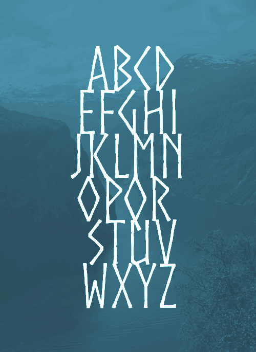 Norse Font Letters