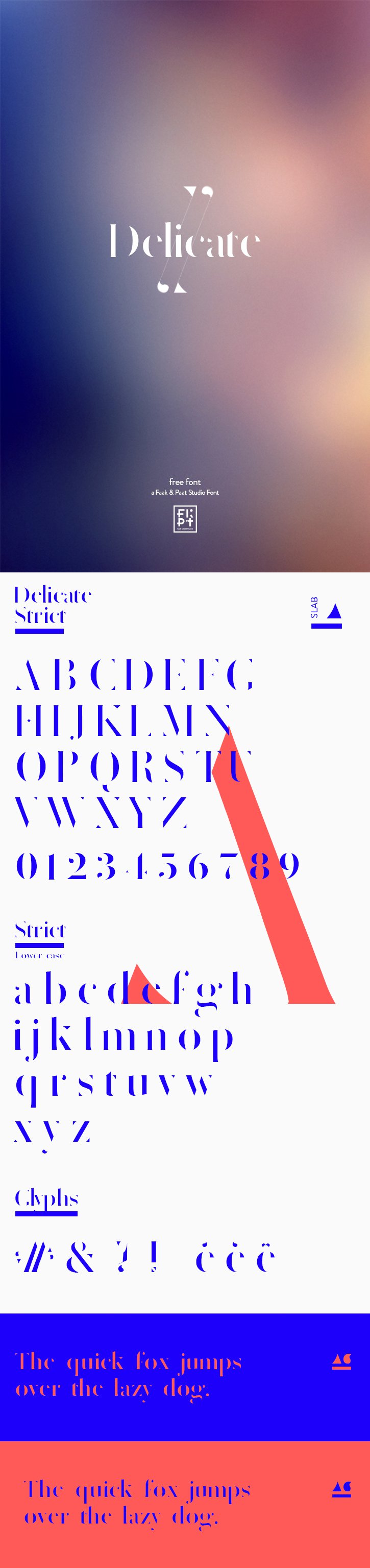 Delicate free typeface