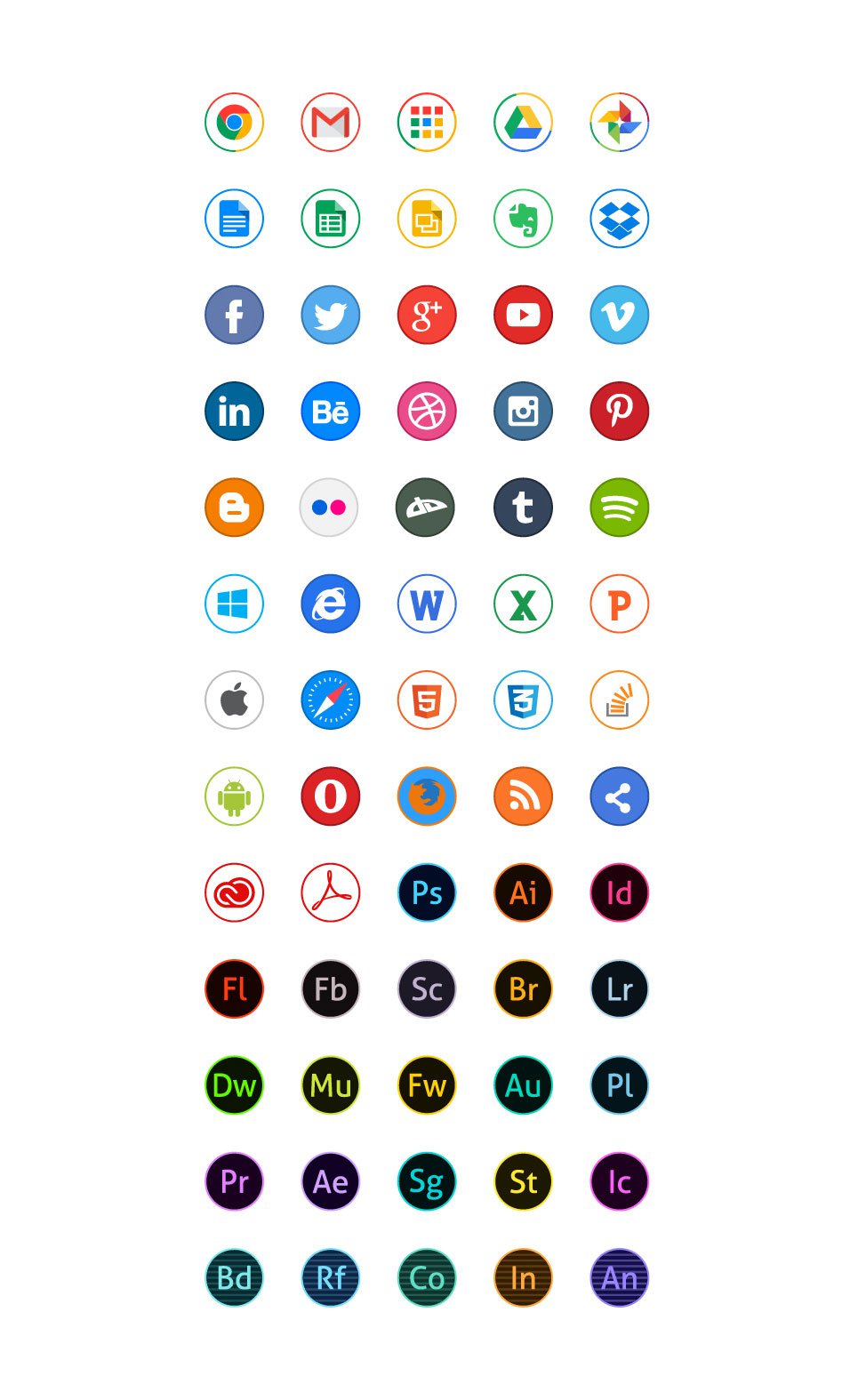 Free circle icons