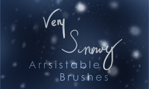 very snowy brushes