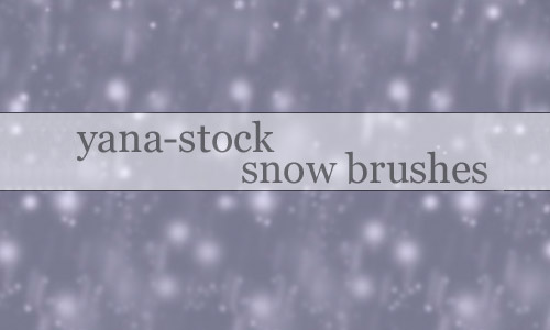 free snow  photoshop brush