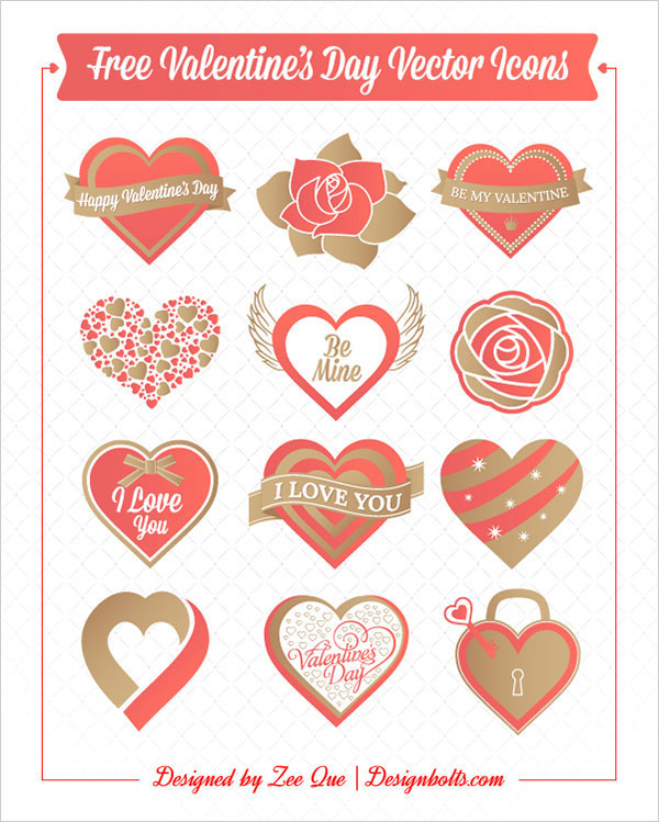 Free Valentine Vector Icon by Zee Que in 16 Valentine's Day Design Freebies