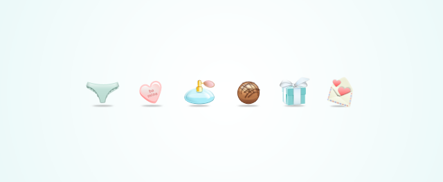 Valentine's Day Icon Set by Lea Botwinick in 16 Valentine's Day Design Freebies
