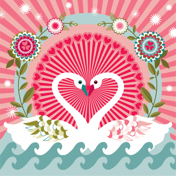 Vector Valentines by Charlotte Day in St. Valentine's Day: Inspiration Showcase
