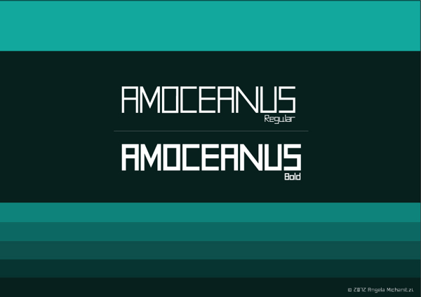AMOceanus free font by AVMC GROUP AVMC STUDIOS in 25 Fresh and Free Fonts for February 2014 