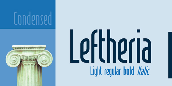 Leftheria by CORT9 in 25 Fresh and Free Fonts for February 2014 
