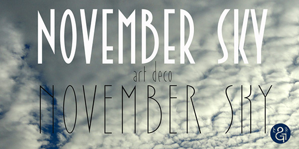 November Sky by Runes & Fonts in 25 Fresh and Free Fonts for February 2014 