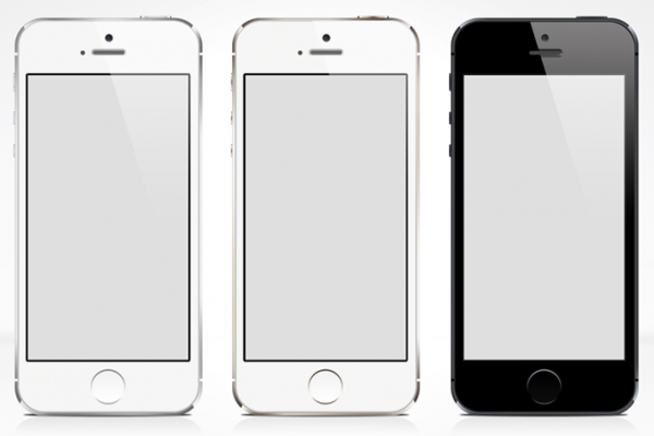 iPhone 5S - Free PSD Mock-up by MediaLoot in 50 Fresh Freebies From Dribbble