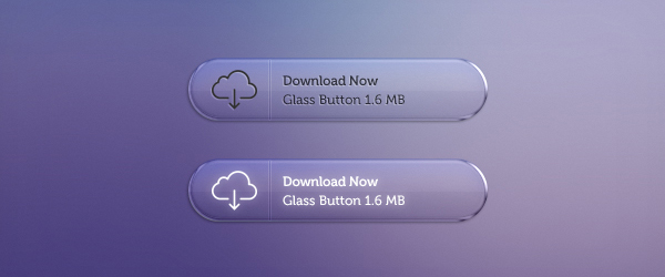 Glass Buttons by PSDchat in 50 Fresh Freebies From Dribbble