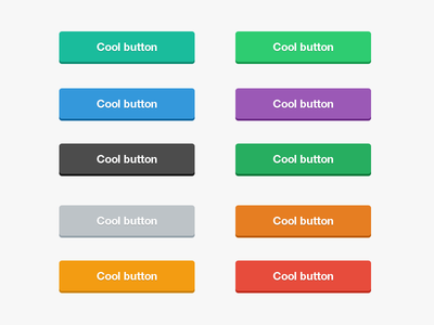 Flat Buttons PSD by Surjith SM in 50 Fresh Freebies From Dribbble