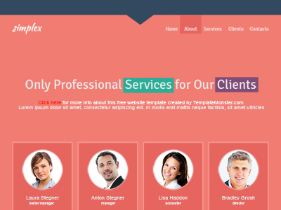 Free Single Page Website Template