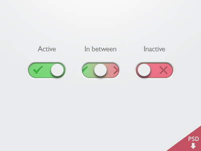 Freebie On/Off Button by Barry Mccalvey in 50 Fresh Freebies From Dribbble