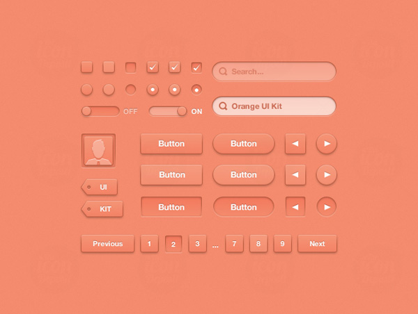 Orange UI Kit (Icon Deposit)