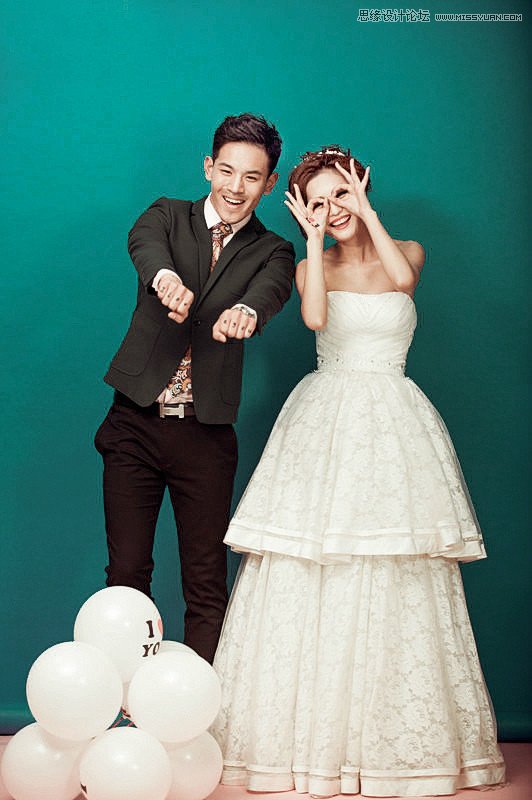 Photoshop调出室内婚片时尚韩式风格效果,PS教程