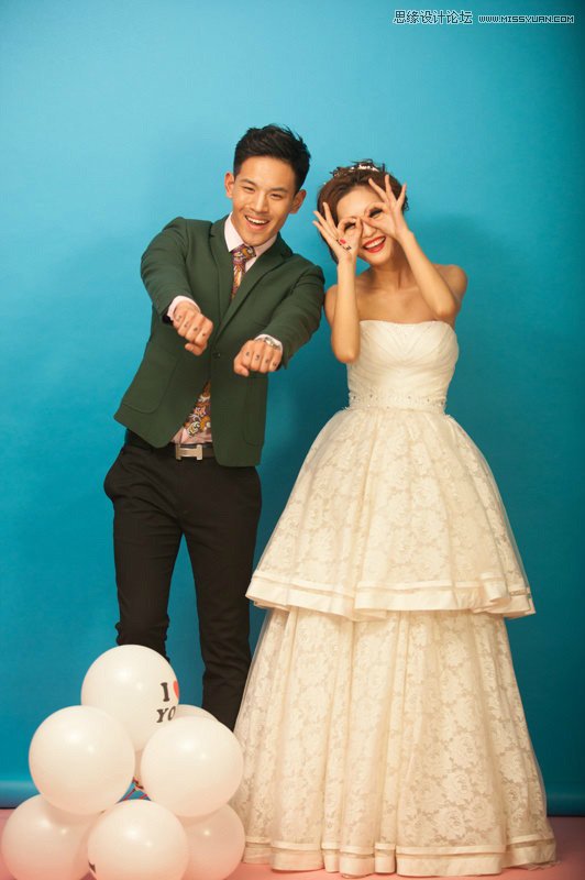 Photoshop调出室内婚片时尚韩式风格效果,PS教程